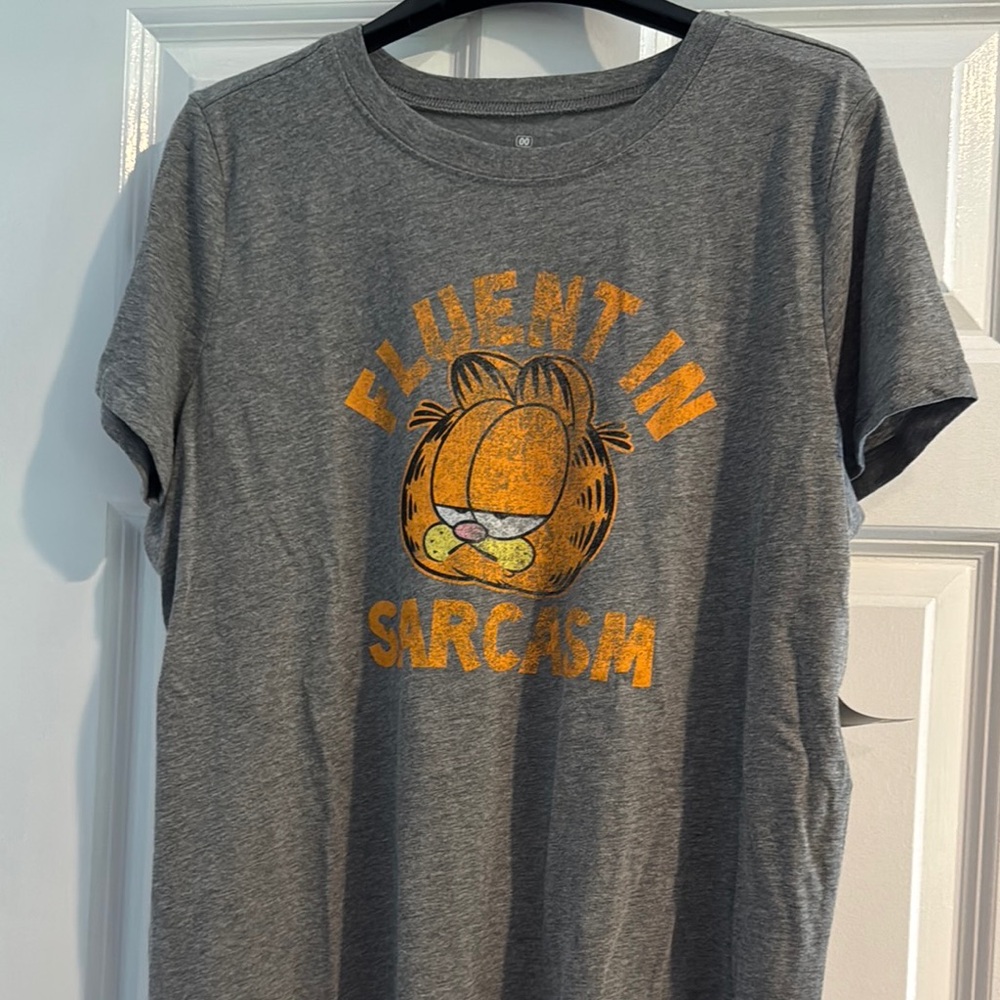 Torrid Heather Gray Garfield Tee